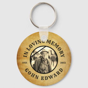 In Loving Memory Vintage Portrait Keepsake Key Ring