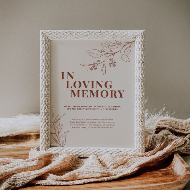 In Loving Memory Wedding Sign  (Creator Uploaded)