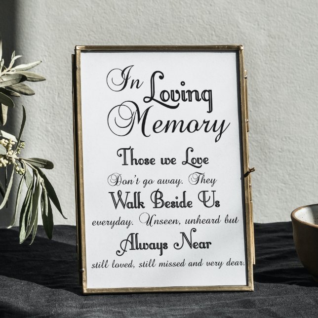 In Loving Memory Wedding Sign (Creator Uploaded)