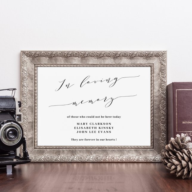 In loving memory wedding sign poster (Creator Uploaded)