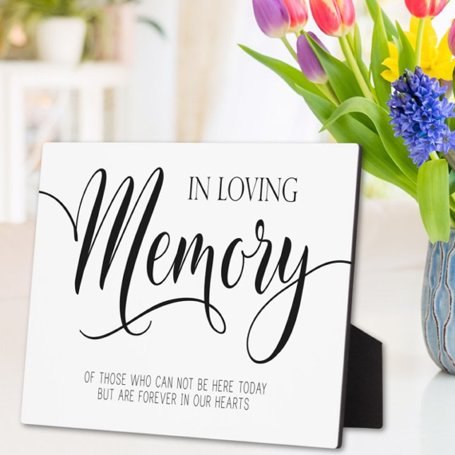 In loving memory Wedding sign Tabletop Plaque  (Creator Uploaded)