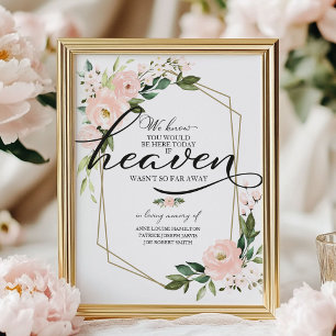 In loving memory wedding signs