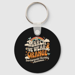 In March We Wear Orange - Developmental Disability Key Ring