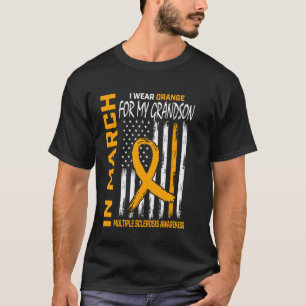 In March We Wear Orange For Grandson Multiple Scle T-Shirt