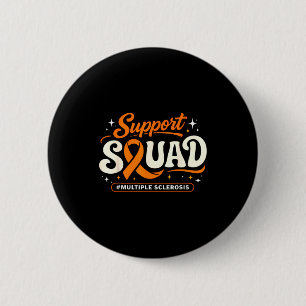 In march wear orange developmental disability 6 cm round badge
