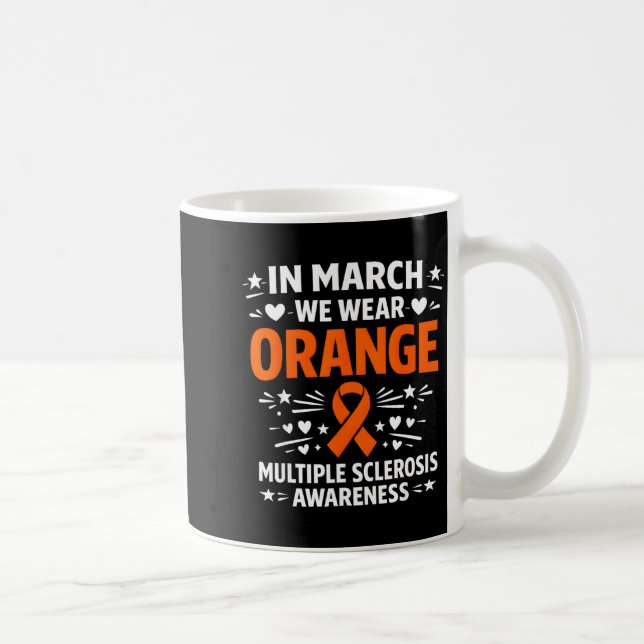 In march wear orange developmental disability coffee mug (Right)