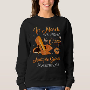 In March Wear Orange High Heels Shoes Multiple Scl Sweatshirt