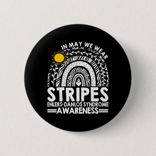 In May We Wear Es Ehlers-Danlos Syndrome Awareness 6 Cm Round Badge