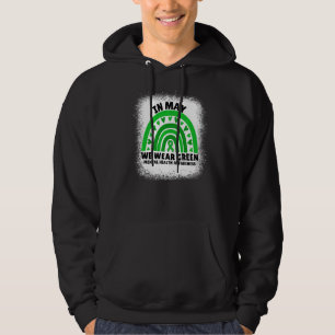In May We Wear Green Cute Mental Health Awareness Hoodie