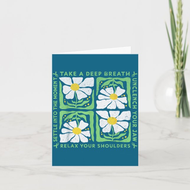 In May We Wear Green Mental Health Awareness  Card (Front)