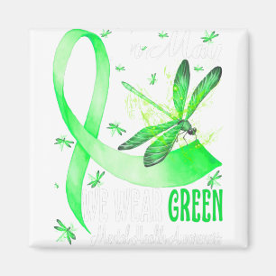 In May We Wear Green Mental Health Awareness Magnet