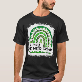 In May We Wear Green Mental Health Awareness Shirt