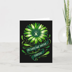 In May We Wear Green Mental Health Awareness Stick Card