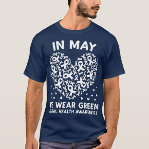 In May We Wear Green Mental Health Awareness T-Shirt