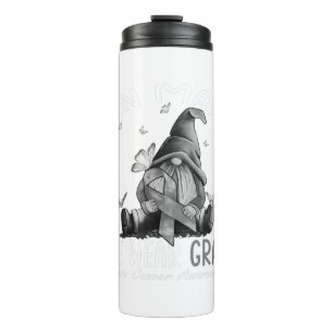 In May We Wear Grey Brain Cancer Awareness Grey Thermal Tumbler