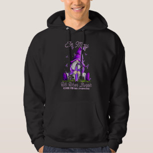 In May We Wear Purple Gnomes Cystic Fibrosis Aware Hoodie