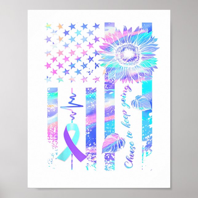 In May We Wear Ribbon Suicide Awareness Mental Hea Poster (Front)