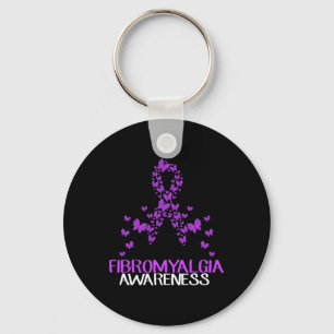 In May Wear Purple Fibromyalgia Butterfly Fibro Aw Key Ring