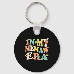 In memaw era funny sarcastic groovy retro mothers key ring