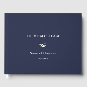 In Memoriam Elegant Memorial Guest Book