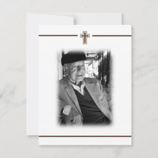 In Memoriam Religious Death Notice Photo Announcement