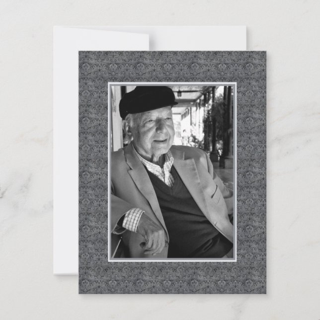 In Memoriam Remembrance Death Notice Photo Announcement (Front)