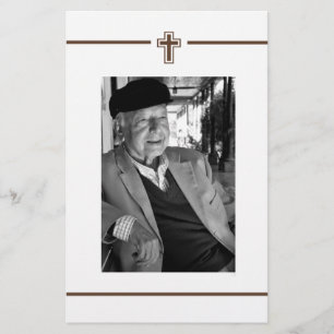 In Memoriam Remembrance Death Notice Photo Flyer