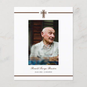 In Memoriam Remembrance Death Notice Photo Flyer