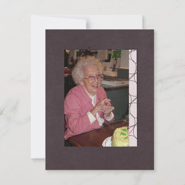 In Memoriam Remembrance Death Notice Photo Invitation (Front)