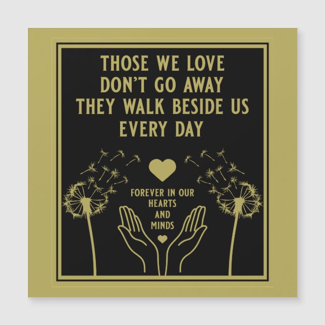 In Memory Bereavement And Loss Photo Print (Front)