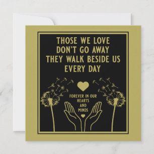 In Memory Bereavement And Loss Photo Print Card