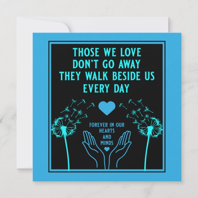 In Memory Bereavement And Loss Photo Print Card (Front)