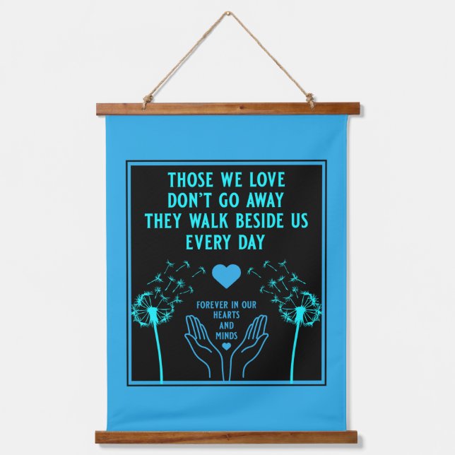 In Memory Bereavement And Loss Photo Print Hanging Tapestry (Front)