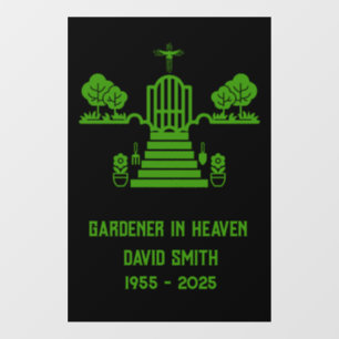 In Memory Bereavement Gardener Funeral