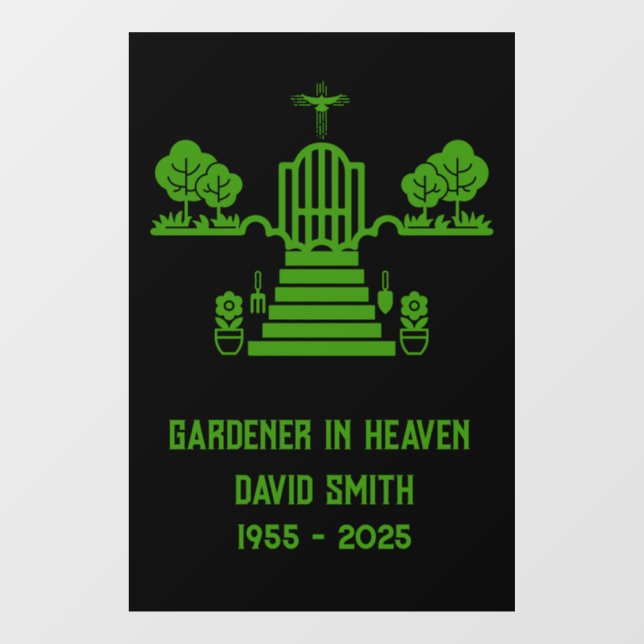 In Memory Bereavement Gardener Funeral (Sheet)