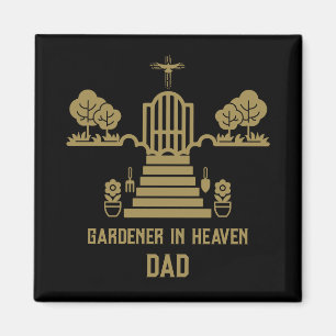 In Memory Bereavement Gardener Funeral Magnet