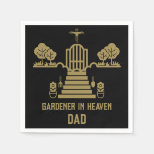 In Memory Bereavement Gardener Funeral Napkin