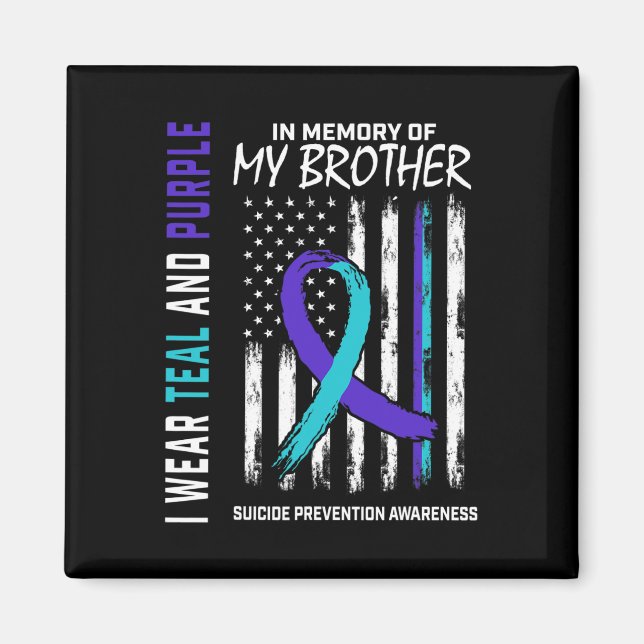 In Memory Brother Suicide Awareness Prevention Ame Magnet (Front)