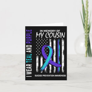 In Memory Cousin Suicide Awareness Prevention Amer Card