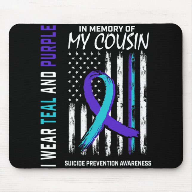 In Memory Cousin Suicide Awareness Prevention Amer Mouse Pad (Front)
