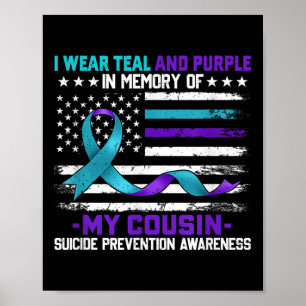 In Memory Cousin Suicide Awareness Prevention Amer Poster