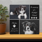 In Memory Dog Photo Memorial Keepsake