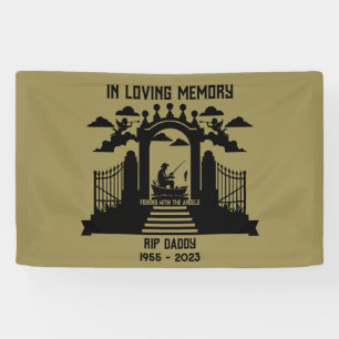 In Memory Fishing Funeral Banner