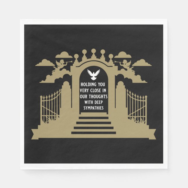 In Memory Funeral Gift Napkin (Front)