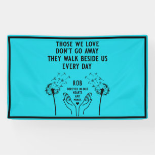 In Memory Funeral Reception Banner