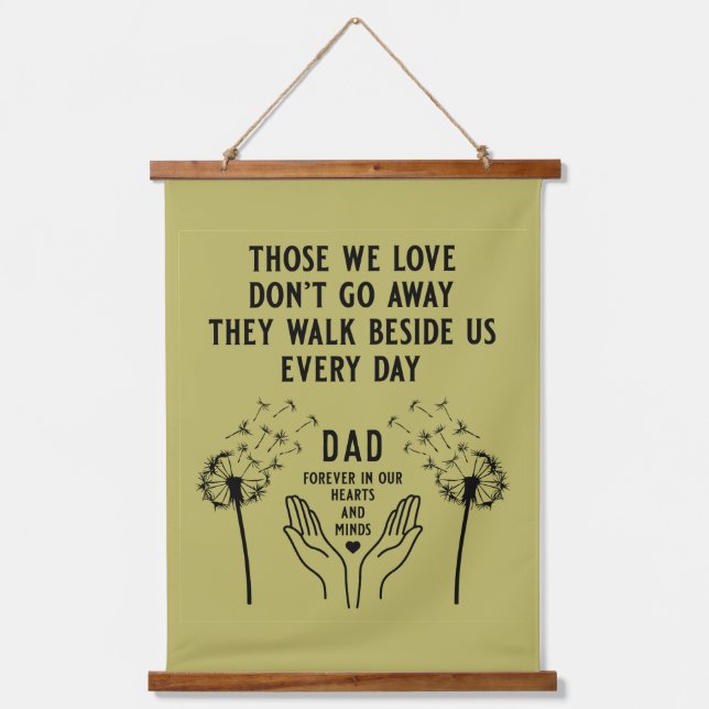 In Memory Funeral Reception Hanging Tapestry (Front)