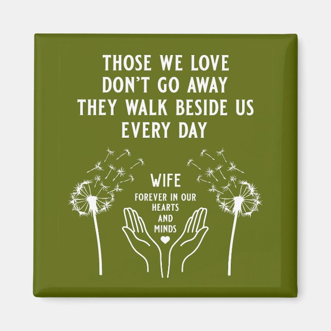 In Memory Funeral Reception Magnet (Front)