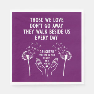 In Memory Funeral Reception Napkin