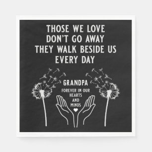 In Memory Funeral Reception Napkin