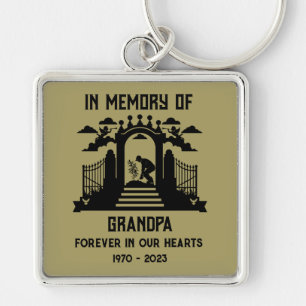 In Memory Gardeners Funeral Key Ring